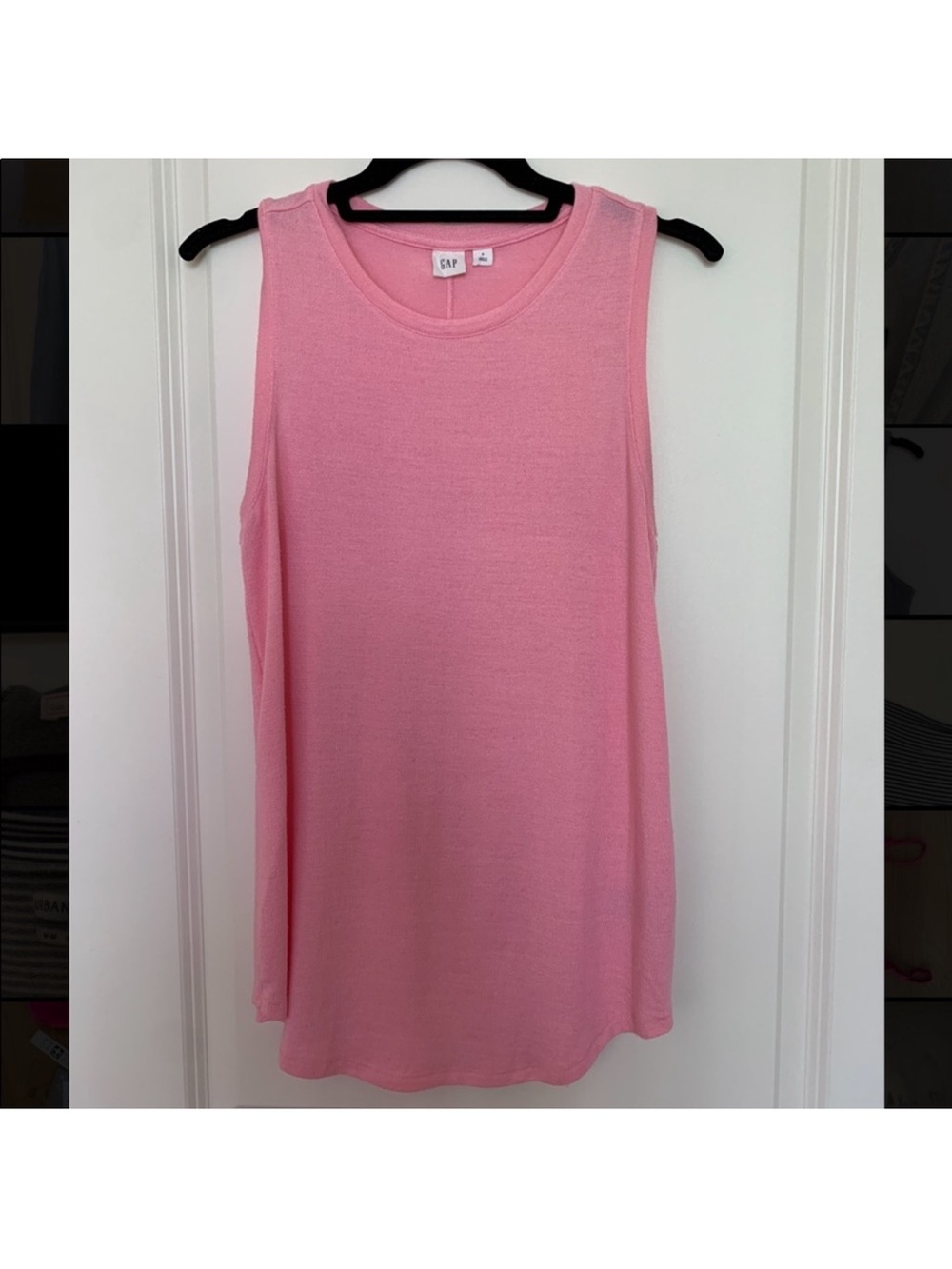 GAP Pink Sleeveless Knit Tank Shell Top Size Small